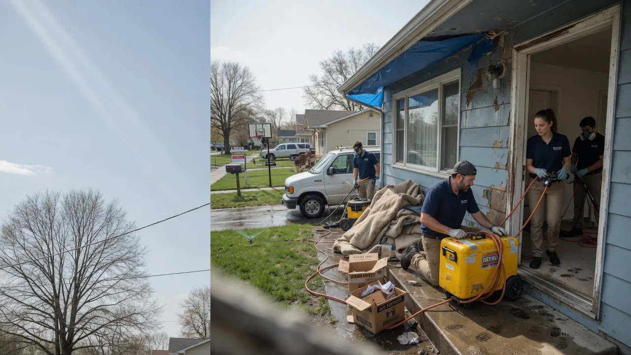 Basement Flood Cleanup in Ashley, IL near me